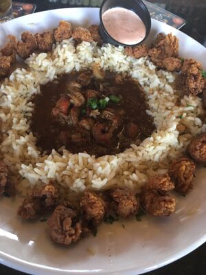 Louisiana Bistreaux Decatur crawfish etoufee & fried crawfish