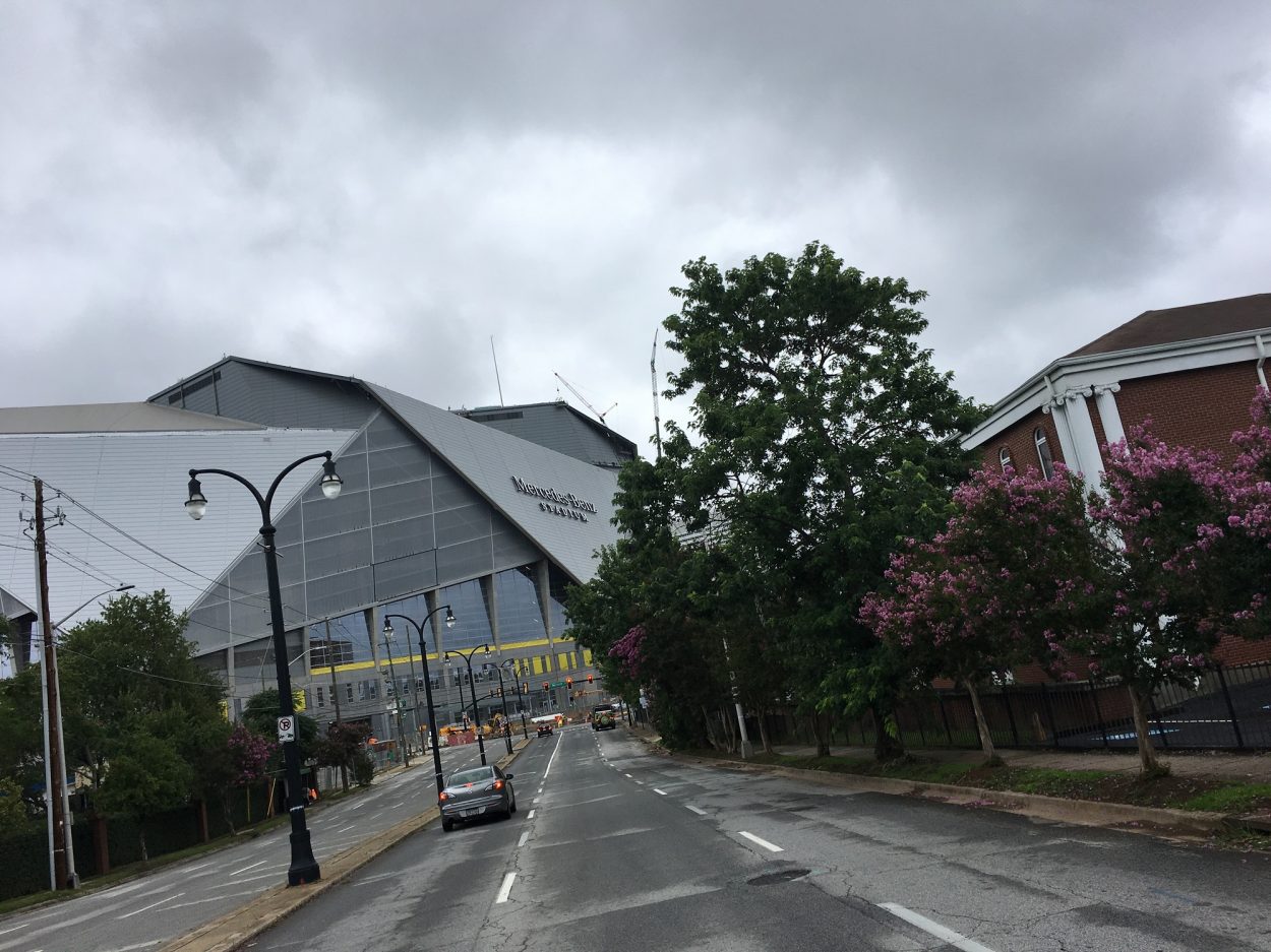 Mercedes Benz Stadium home of the Atlanta Falcons and Atlanta United