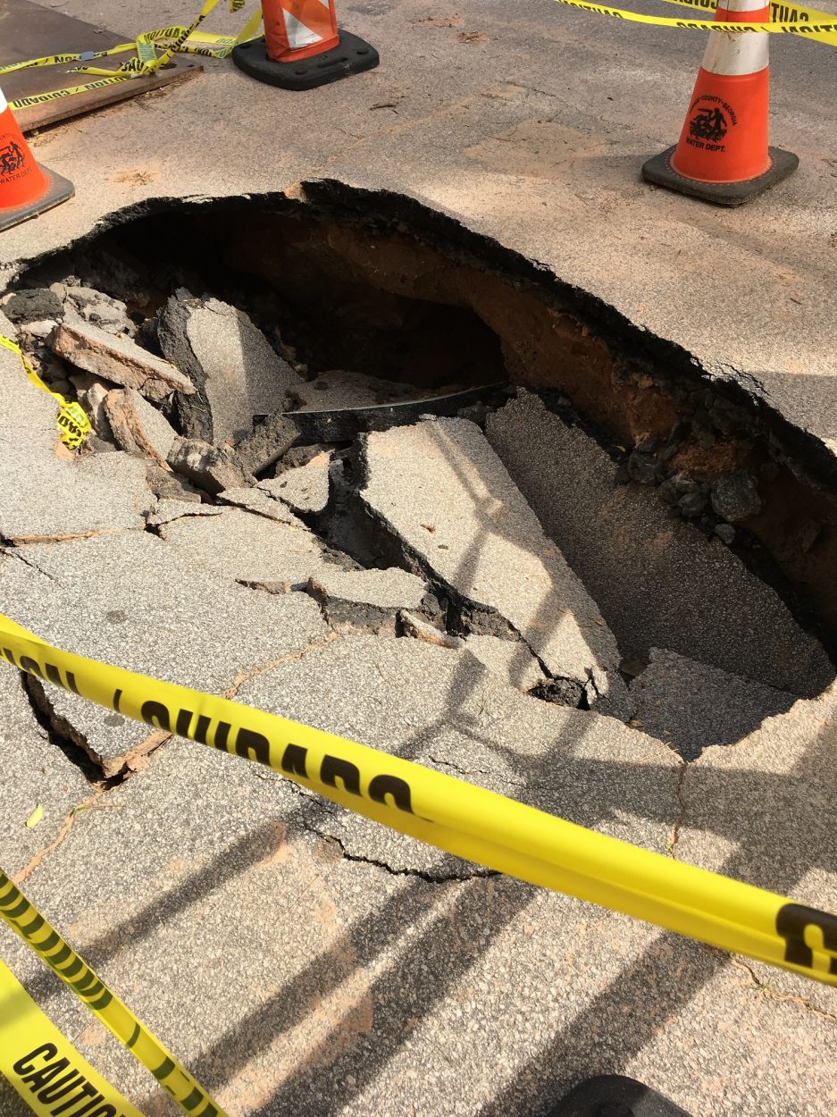 Beech Drive Sinkhole DeKalb County