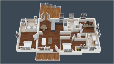 3D floorplan 3187 Bonway Dr Decatur 30032