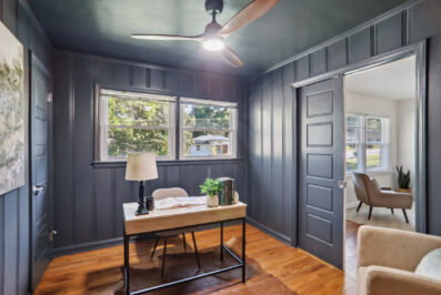 Office painted Black Meadowbrook Acres 3267 Bonway Drive Decatur Bedroom